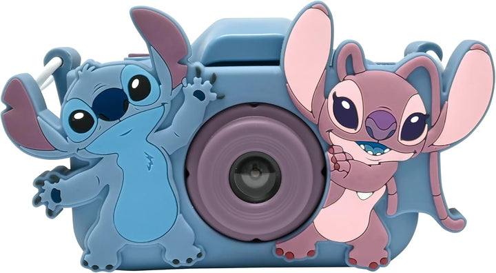 Lexibook, Disney Stitch, 4-in-1 Kamera für Kinder mit Schutz, Foto-, Video-, MP3- und Spielfunktione
