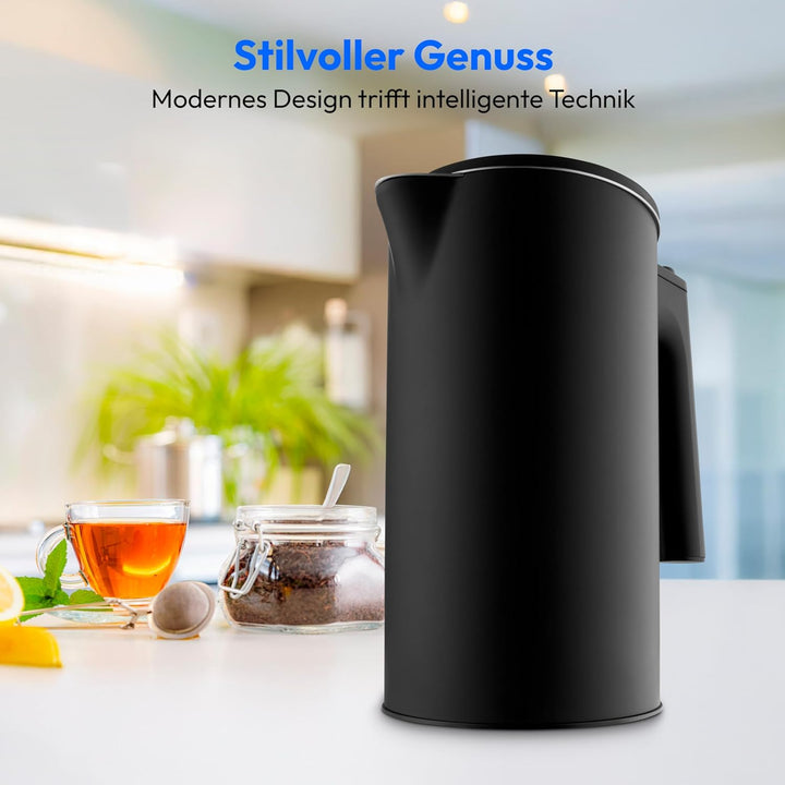 MEDION LIFE Digitaler Wasserkocher MD12106, 2.200 Watt Leistung, 1,5 Liter Kapazität, LED-Display, L