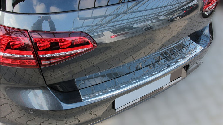 Ladekantenschutz Edelstahl CHROM kompatibel für VW GOLF 7 VII SCHRÄGHECK | mit Abkantung | premium Q