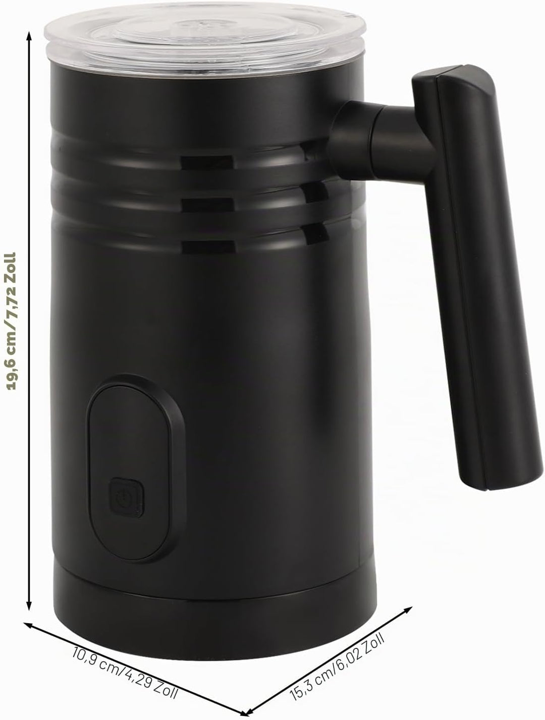 Milchaufschäumer 350 ml, Milchschäumer Elektrisch mit Bürste, 400W Elektrischer Milchaufschäumer, Au