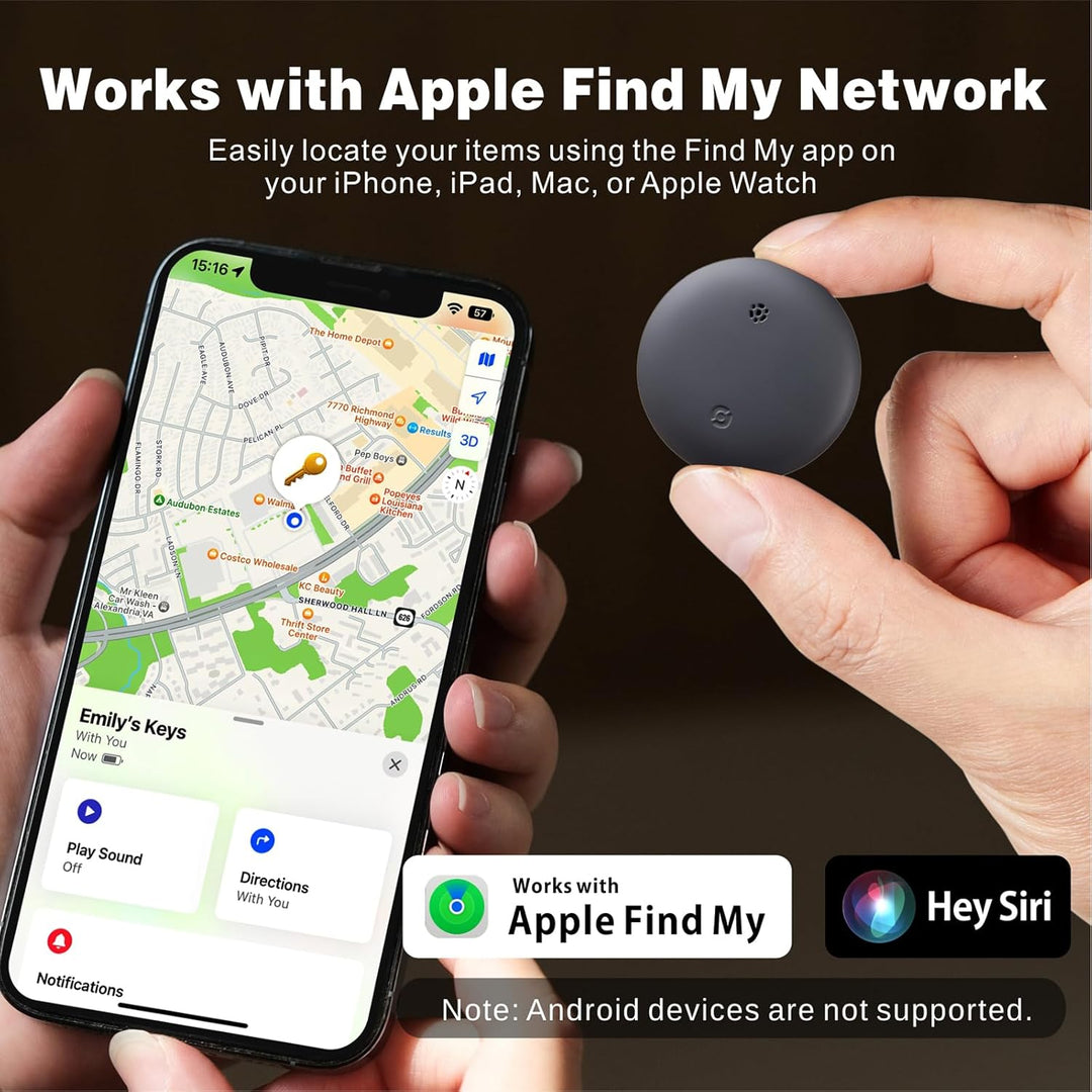 Reyke Smart Tag Pro, Koffer Tracker kompatibel mit Apple Wo ist APP (nur iOS), Schlüsselfinder für S
