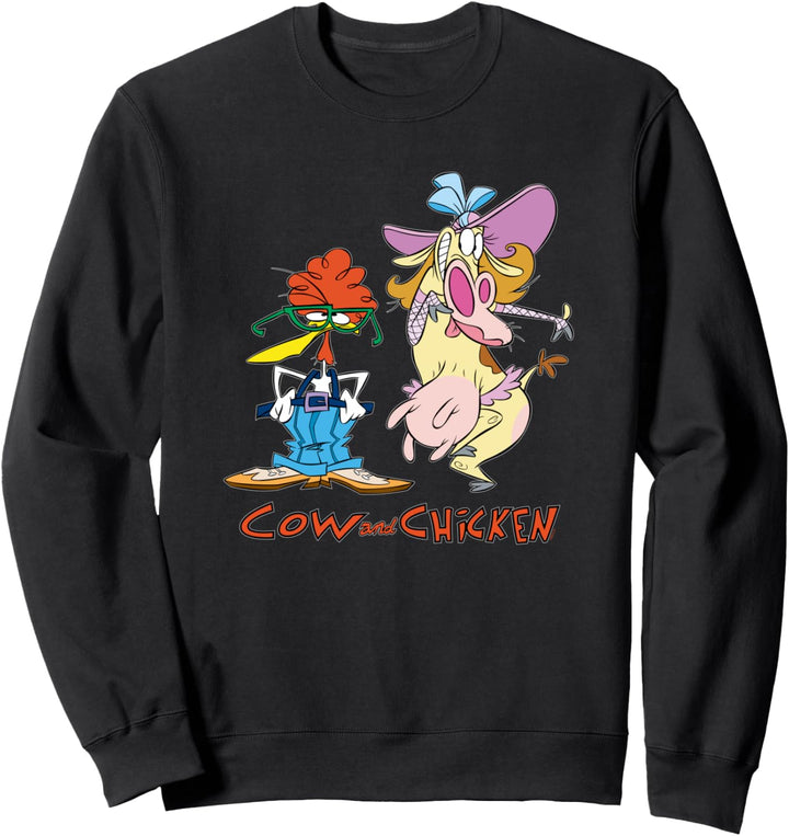Cartoon Network Cow & Chicken Halloween Costumes Sweatshirt