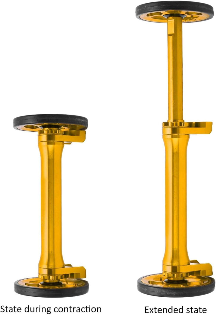 Alomejor Easy Wheel Faltrad-Verlängerungsstange Teleskop-Verlängerungsstange für Brompton 3sixty Gol