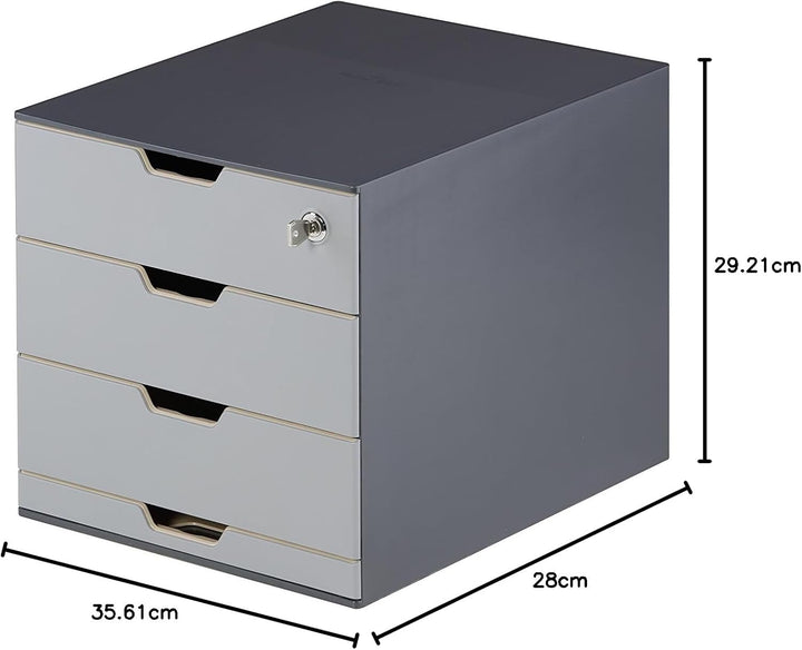 Durable Coffee Point Box Aufbewahrungsbox für Kaffee/Tee, Cateringbox, Kaffeestation/Büroküche, anth