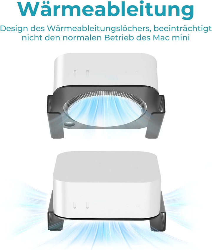 Ständer Kompatibel mit 2024 Mac mini M4 und M4 Pro Metall-Halterung für Mac mini M4 Dock Tisch-Ständ