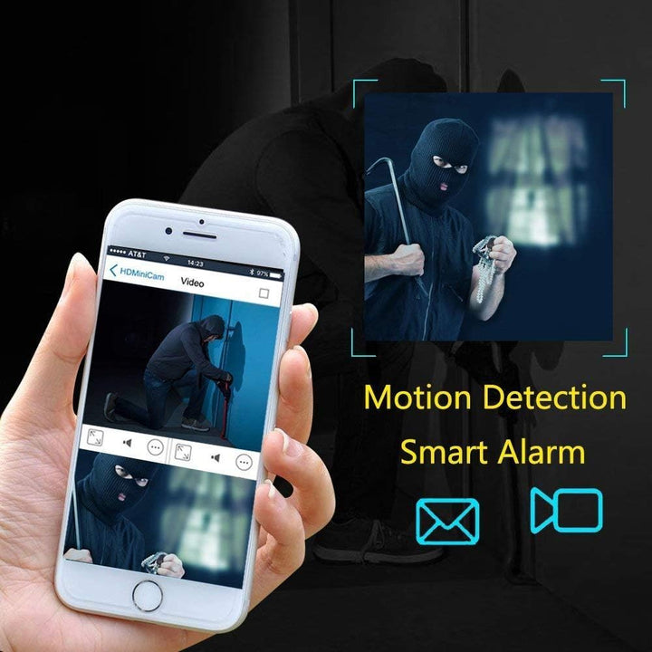 Mini Kamera, 1080P Videorecorder Tragbare Klein IP Kamera P2P Drathlos mit Bewegungsmelder, App Steu