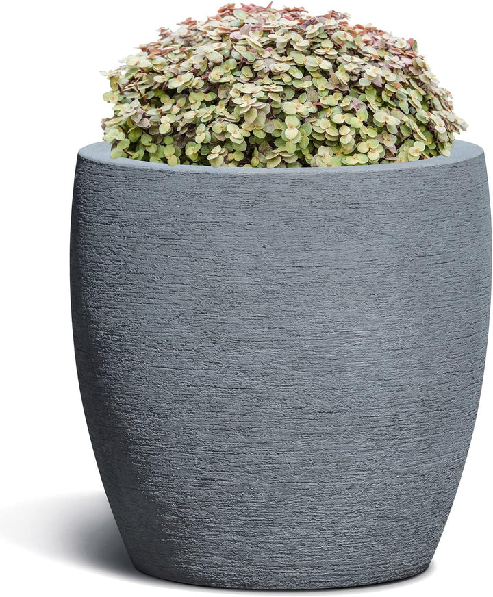 ESCHBACH® Pflanzkübel VASE 50 Stein Grau Rund * 45,5 x 45,5 x 45,5 cm * 10 Jahre Garantie 45,5x45,5x