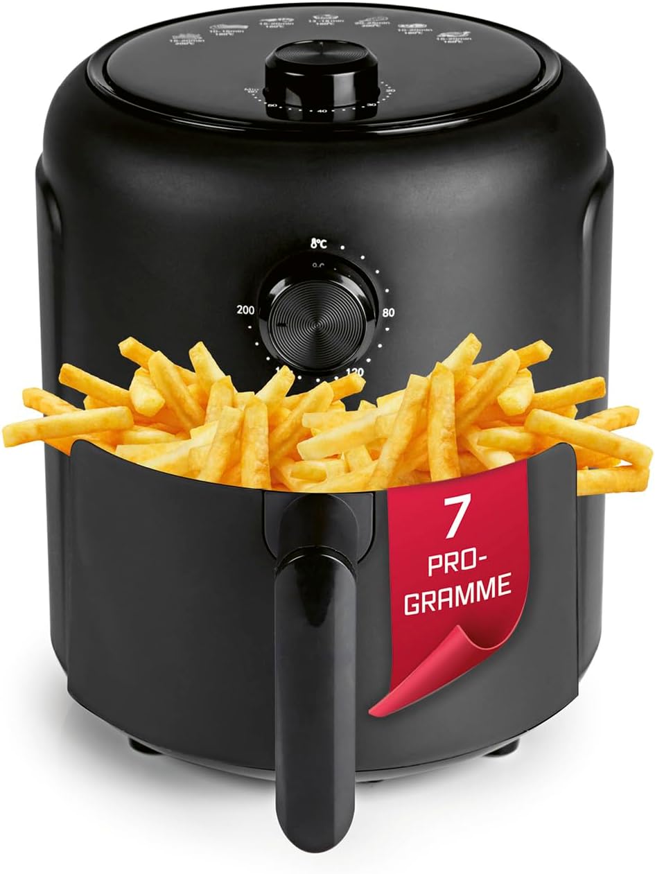 GOURMETmaxx Heissluftfritteuse, 2,3 l | Airfryer mit Timerfunktion (60 Minuten Timer) | Nahezu ohne