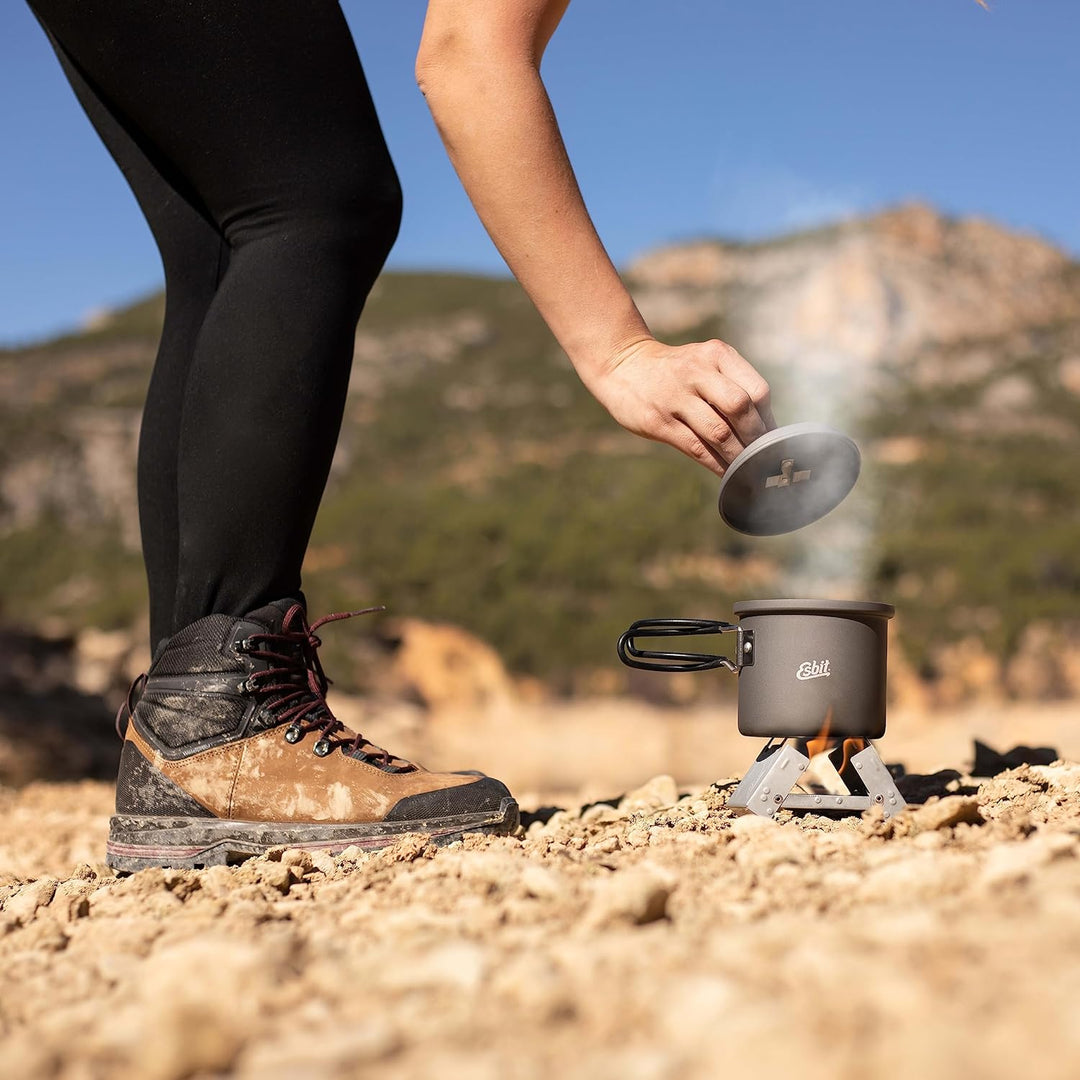 Esbit Outdoor Kochtopf 625 ml - Camping Topf aus hartanodisiertem Aluminium - inkl. Deckel mit prakt