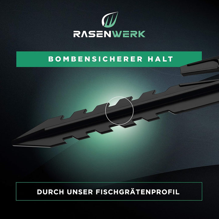 Erdnägel für Mähroboter Begrenzungskabel - 100 Stück - Erdanker mit patentierter Form - Erdspiesse f