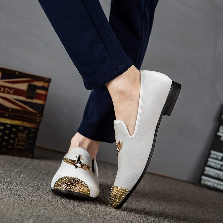 JITAI Herren leichte Schuhe Kunstleder Slipper für Männer und Mode Mokassins Herren Freizeitschuhe 4