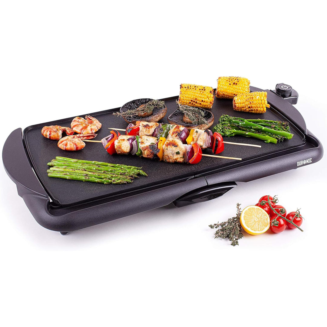 Duronic GP20 Elektrischer Tischgrill | 52 x 27 cm flache Grillplatte | Plancha Grill | Teppan-Yaki a