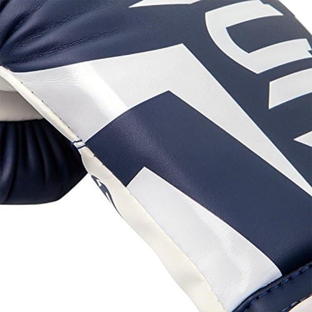 Venum Elite Boxen Schienbeinschutz M Weiss/Marineblau, M Weiss/Marineblau