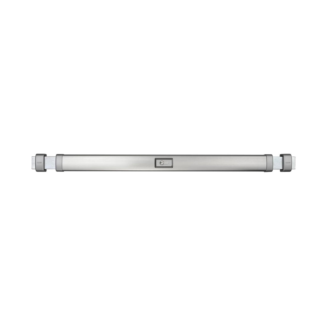 ABUS Panzerriegel PR2700 für Haus- und Wohnungstüren, edelstahl-Look, 49087 Edelstahl mit Zylinder S