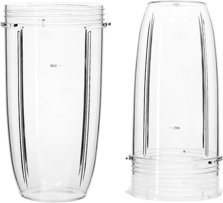 QWORK® 2er-Pack 32OZ Entsafterbecher Ersatzteile Kompatibel mit NutriBullet Elektrischer Mixer 900W