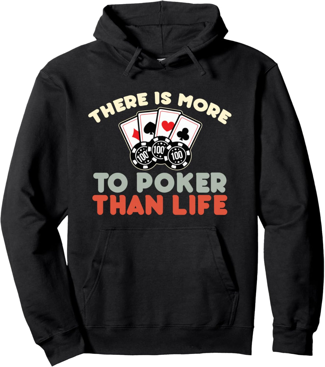 Poker Texas HoldEm - Karten Chips Pokerspieler Pullover Hoodie