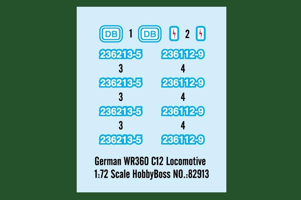 Hobby Boss 82913 Modellbausatz German WR360 C12 Locomotive
