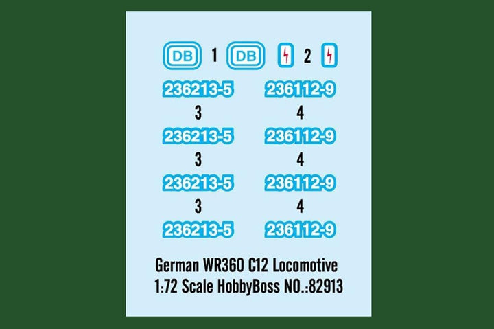 Hobby Boss 82913 Modellbausatz German WR360 C12 Locomotive