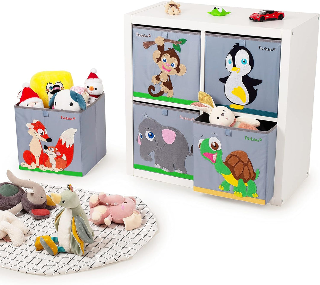 Kinder Aufbewahrungsbox | Premium Spielzeugkiste für Kinderzimmer I Spielzeug Box (33x33x33) bringt