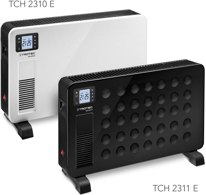 TROTEC Heizkörper Elektro TCH 2311 E – Heizleistung 1000 W / 1300 W / 2300 W – Konvektor mobil, schw