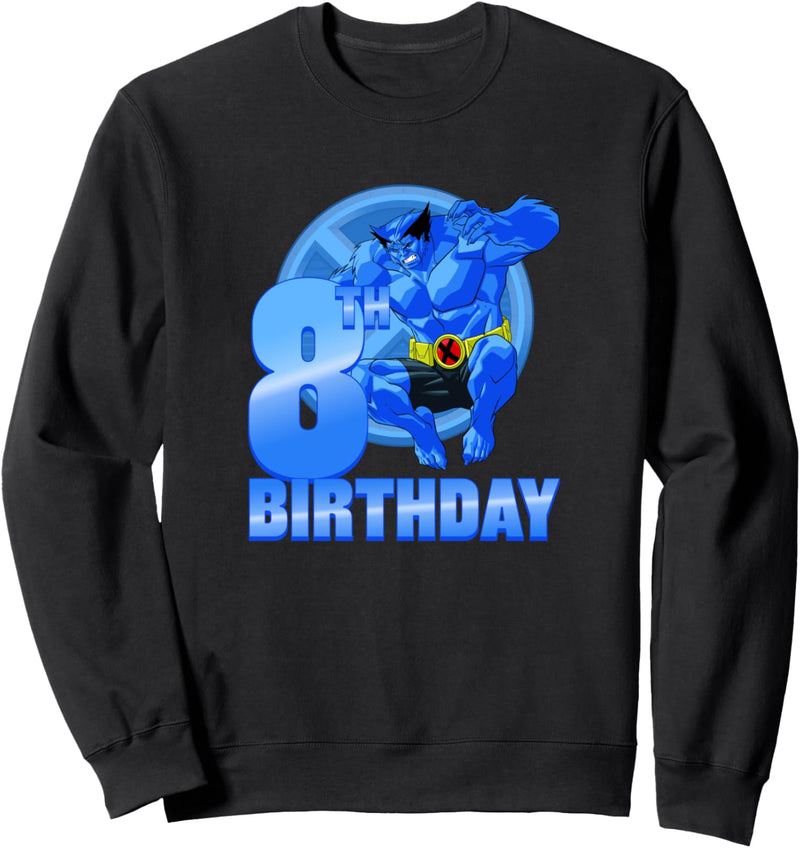 Marvel X-Men Beast 8th Birthday Badge Sweatshirt