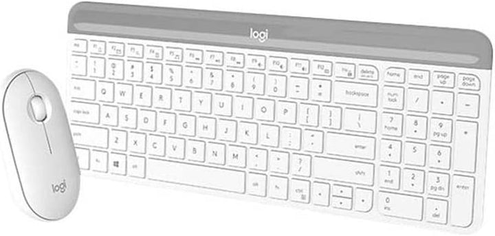 Logitech MK470 Slim Combo Kabelloses Tastatur-Maus-Set, 2.4 GHz Verbindung via Nano-USB-Empfänger, 1