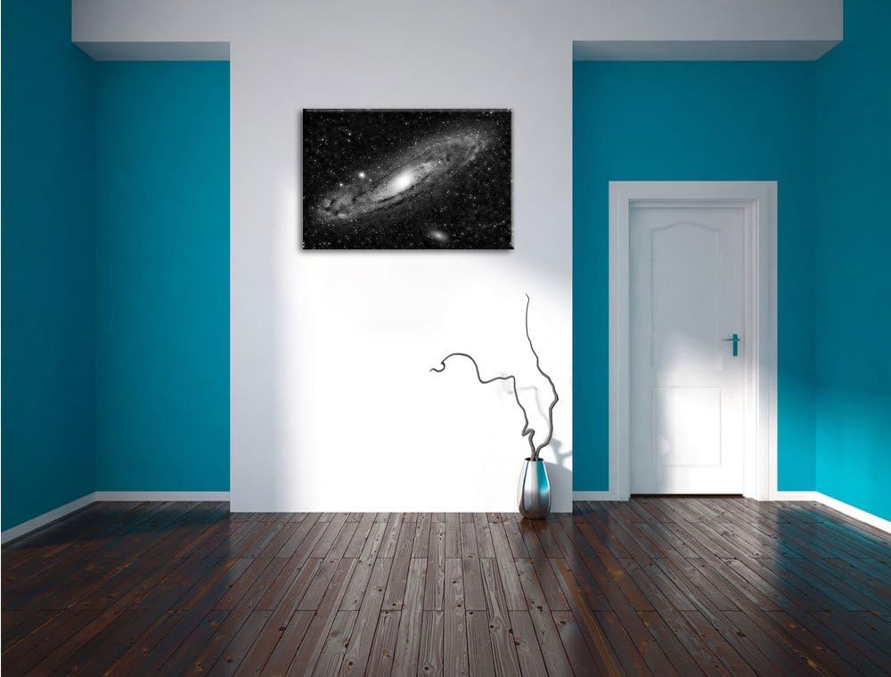 Pixxprint Sonnen im Weltall als Leinwandbild/Grösse: 100x70 cm/Wandbild/Kunstdruck/fertig bespannt,