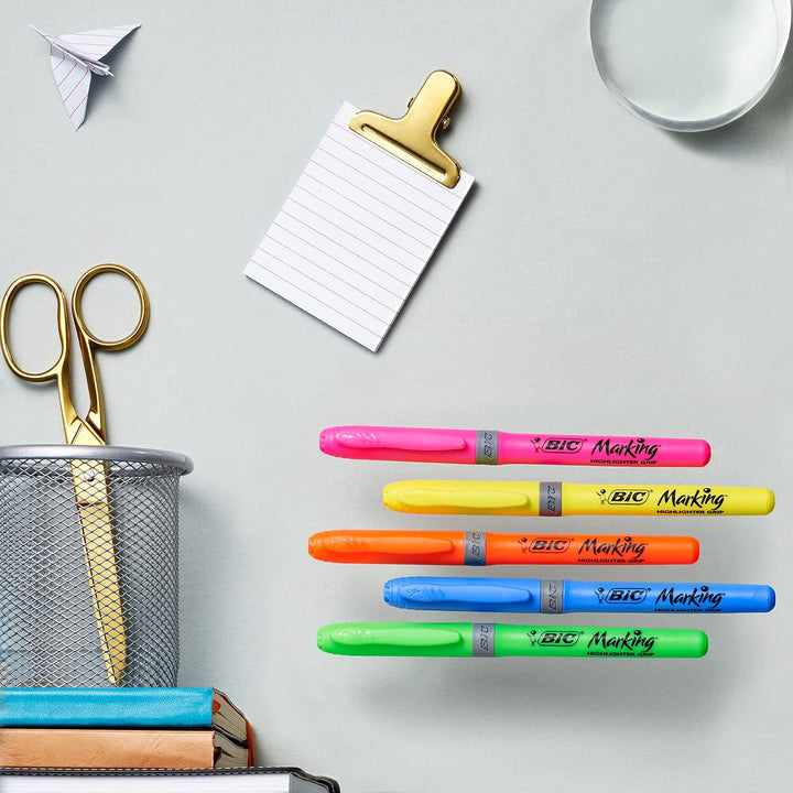BIC Schreibwaren Set à 23: 10 Kugelschreiber, 5 Textmarker, 2 Korrekturroller, 6 Dual Tip Brush Pens
