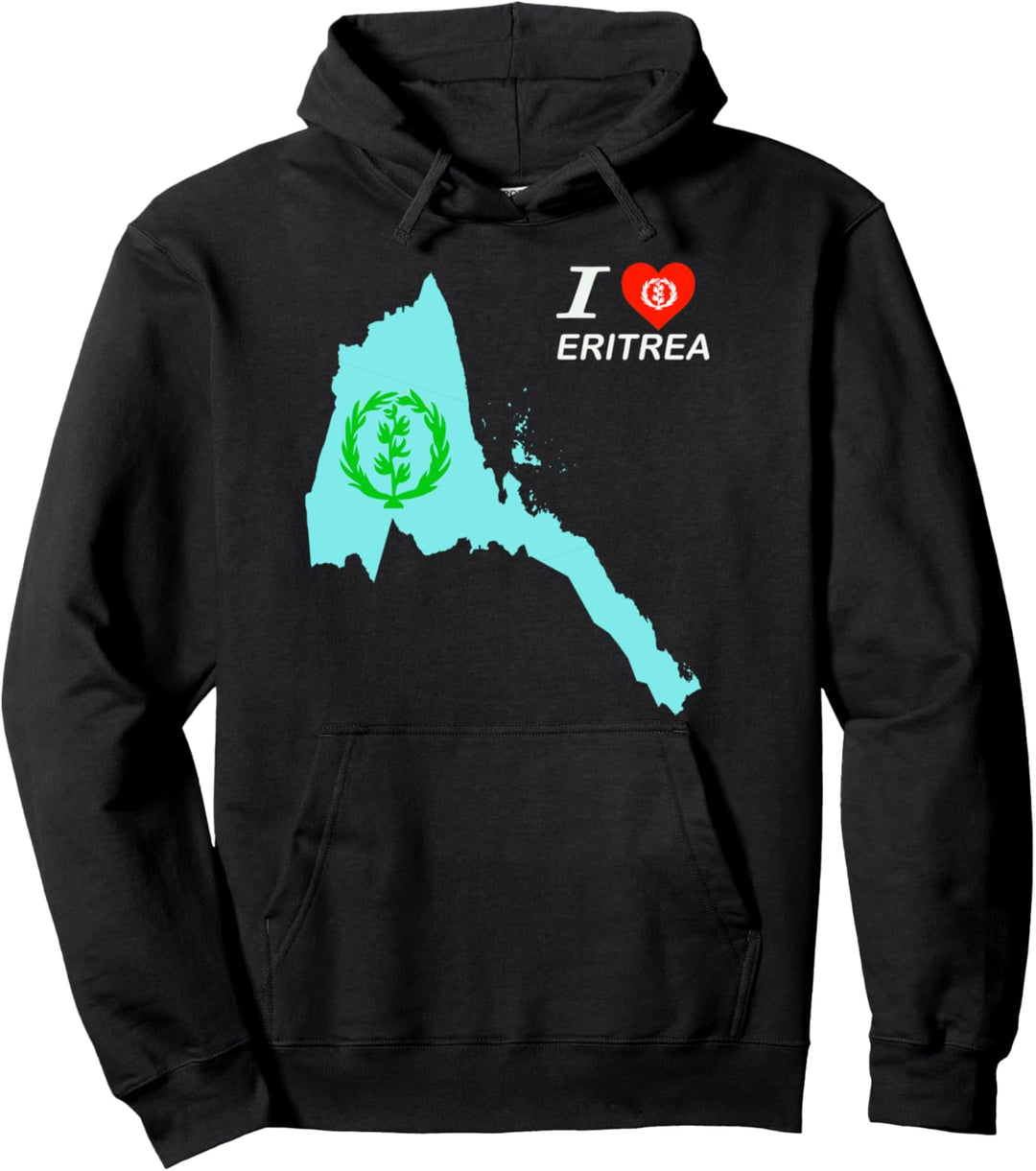 Eritrean map flag habesha Afrika men women Pullover Hoodie