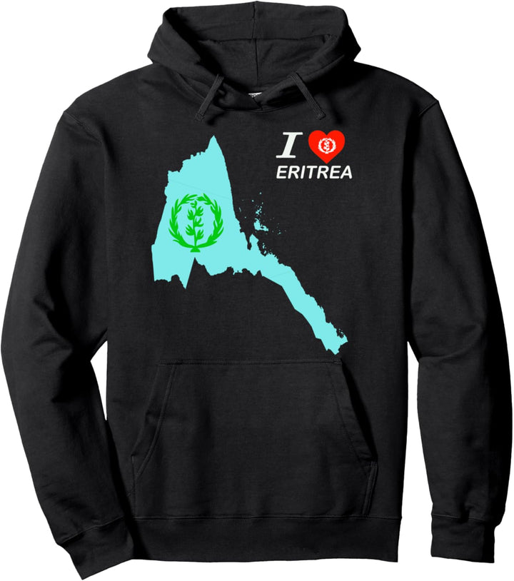 Eritrean map flag habesha Afrika men women Pullover Hoodie