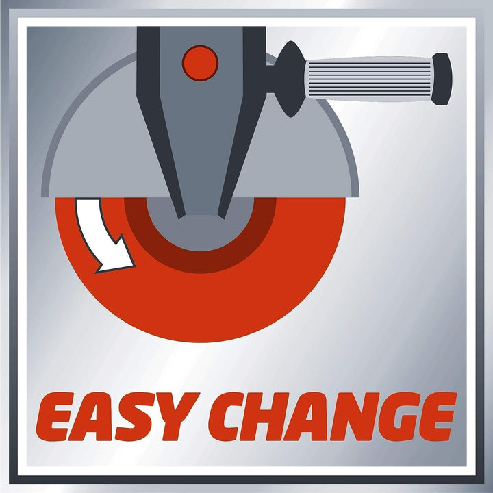 Einhell Winkelschleifer TC-AG 115 (500 W, 12000 min.-1 Drehzahl, 115mm Scheiben-Ø, Scheibenschutz, S