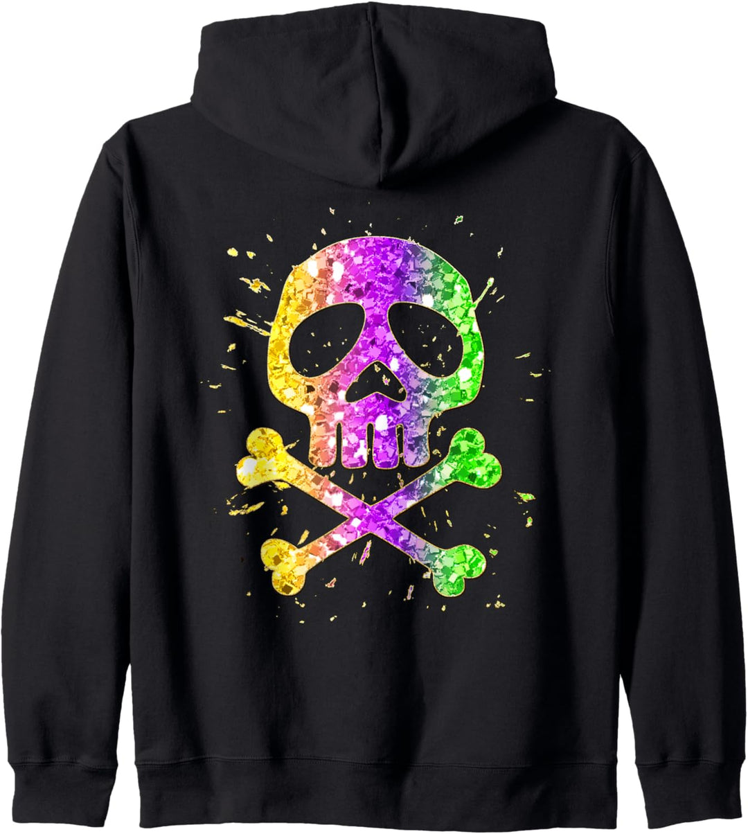 Totenkopf Karneval Fasching Space Pirat Captain Halloween Kapuzenjacke