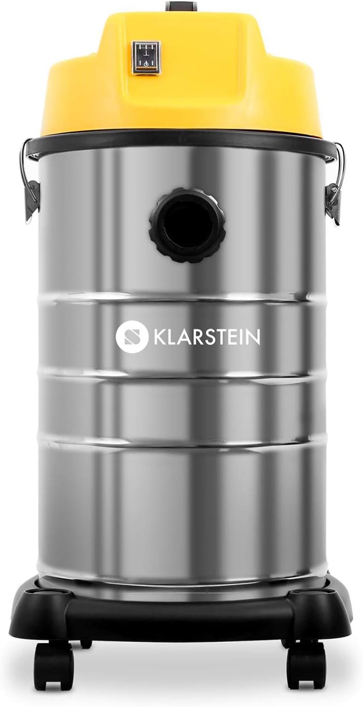 Klarstein IVC-30 Industriesauger, Trockensauger, Nasssauger, 1800 W, IP X4-Schutz, 30 Liter Edelstah