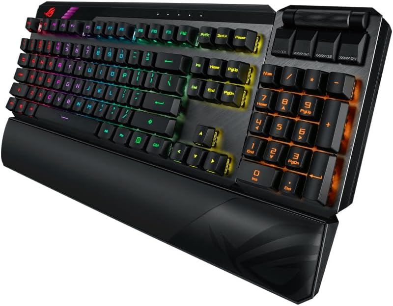 ASUS Tastatur ROG Claymore II Gaming Tastatur französisches Layout 90MP01W0-BKFA00