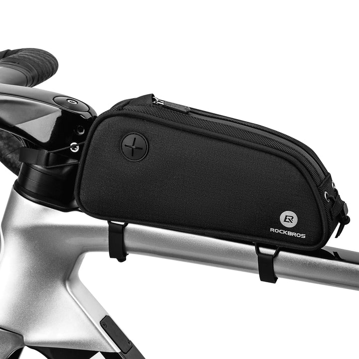 ROCKBROS Fahrrad Rahmentasche Fahrradtasche für Fahrradrahmen 1.3L MTB Oberrohrtasche mit Reflektier