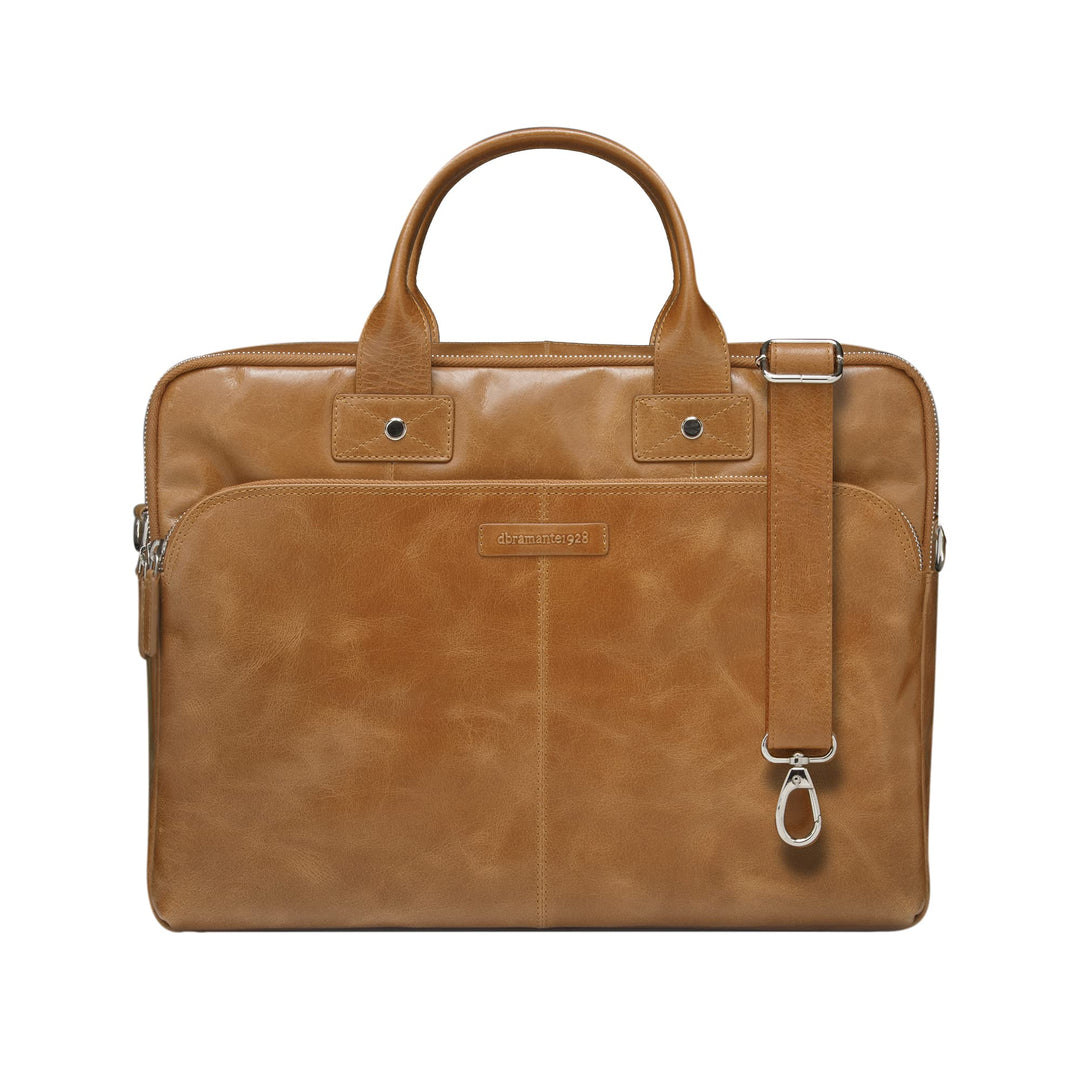 dbramante1928 - Kronborg Laptoptasche 16 Zoll für Damen &amp; Herren - Tasche mit strukturierten Ledergr