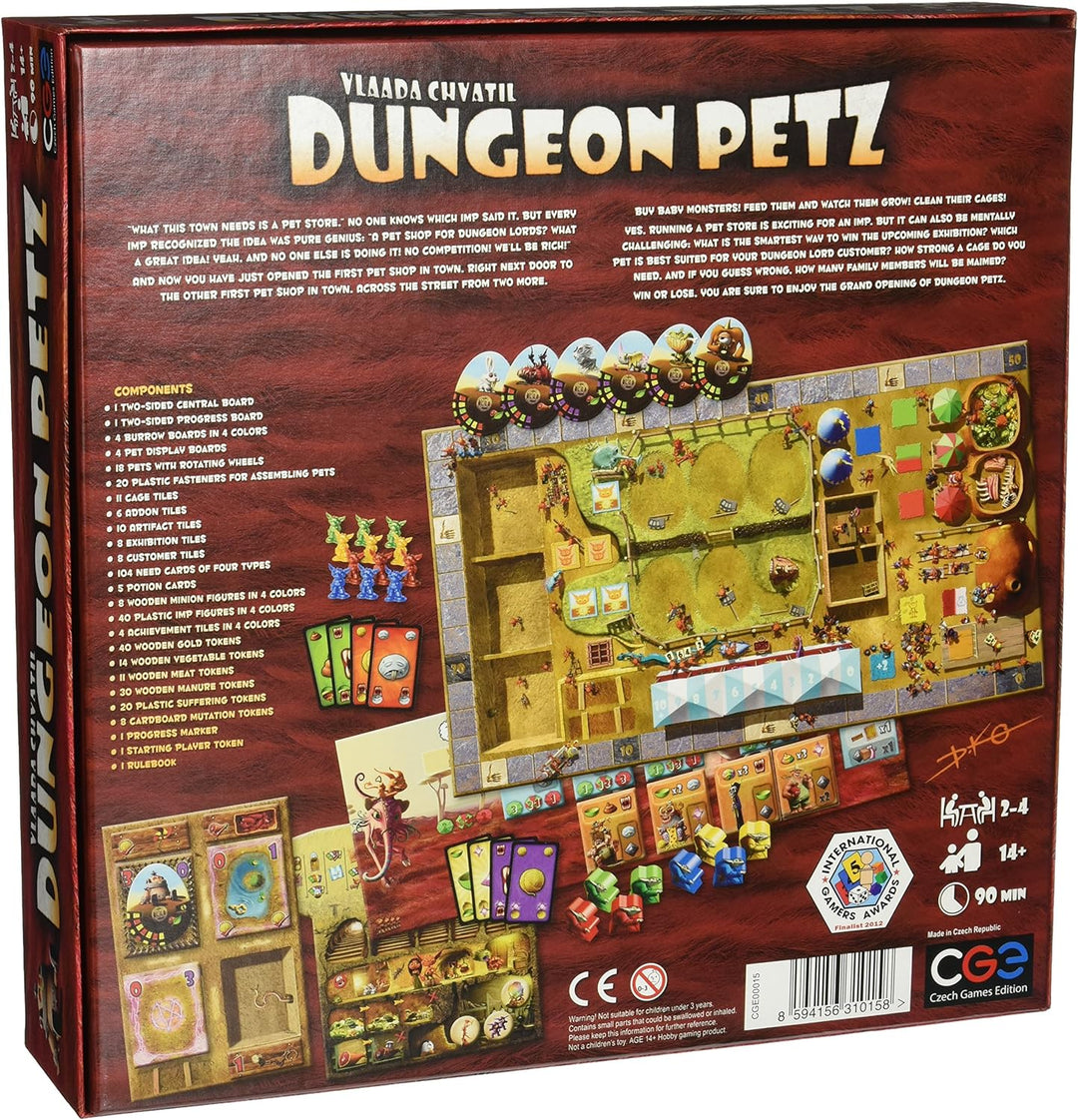 Dungeon Petz | CGE | English | 13+ Age | 2-4 Player, Petz