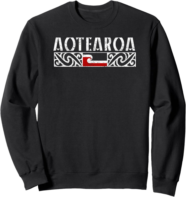 Aotearoa Maori Flagge Sweatshirt