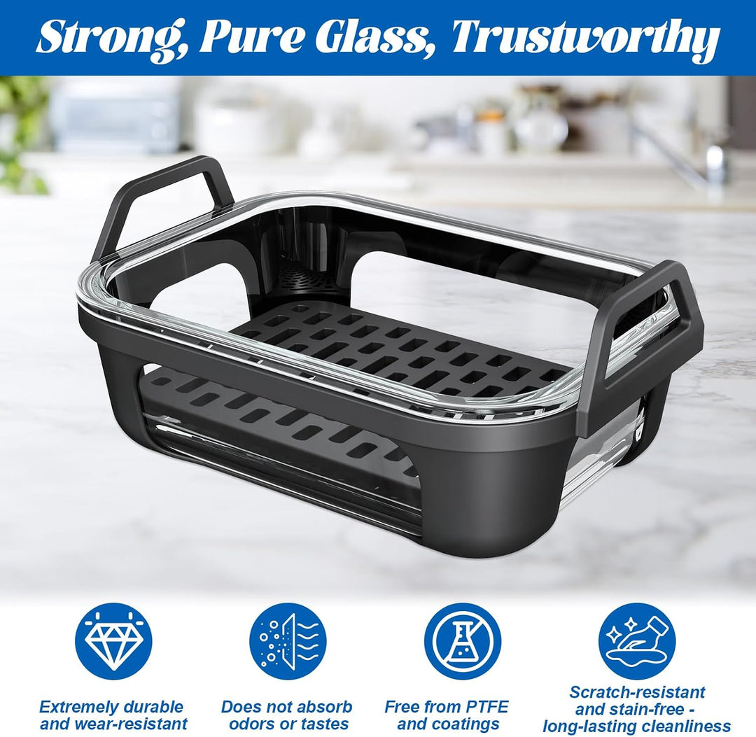 Auflaufform Airfryer für Ninja Heissluftfritteuse AF400EU/DZ400EU/AF500EU/COSORI Heissluftfritteuse
