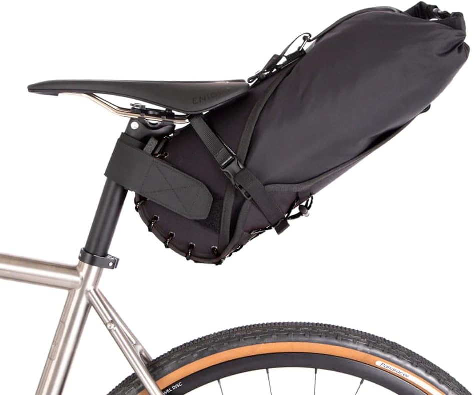 Restrap Big Sattelttasche mit Packsack Sattelholster 8 l Schwarz, 8 l Schwarz