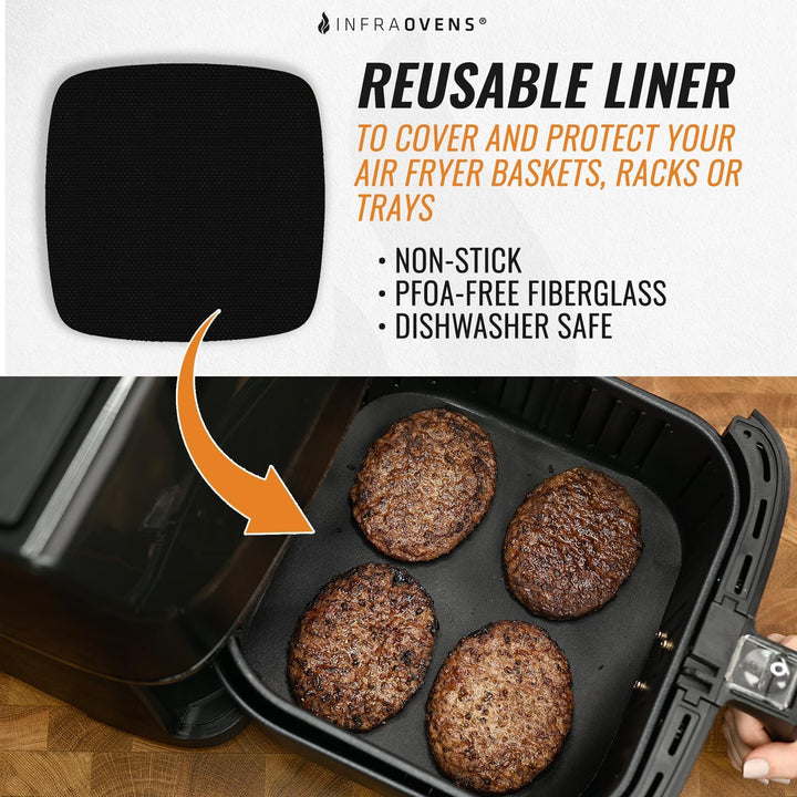 Wiederverwendbare Luftfritteusen-Einlagen für Cosori 3,7 qt, Instant Pot Vortex Plus 4 qt Airfryer,