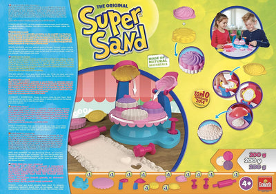 Goliath 83289 - Super Sand Cookie Maker, bunte Kekse aus Spiel-Sand backen, vielseitige Backformen f