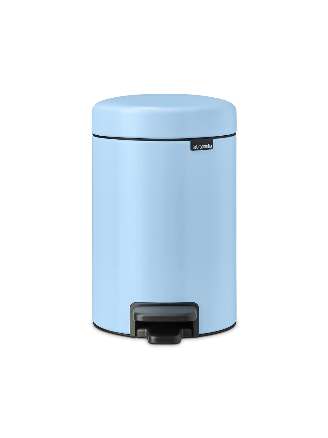 Brabantia - NewIcon Treteimer 3L - Kleiner Abfalleimer für Bad oder Toilette - Sanft Schliessender D