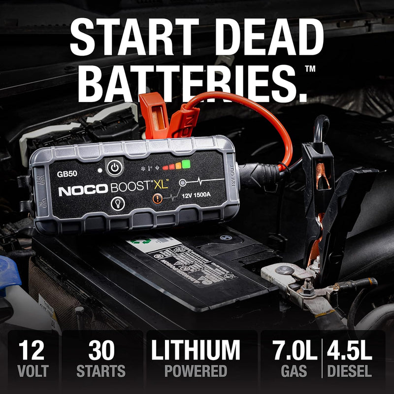 NOCO Boost XL GB50 1500A 12V UltraSafe Starthilfe Powerbank, Auto Batterie Booster, Tragbare USB Lad