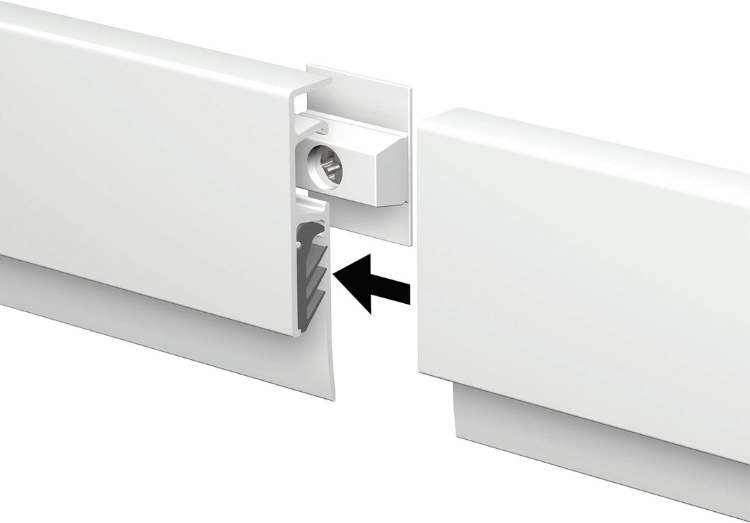 MAUL Klemmleiste MAULgrip 100 x 5 cm | Wandklemmleiste aus Aluminium zum Anbringen von Zeichnungen,