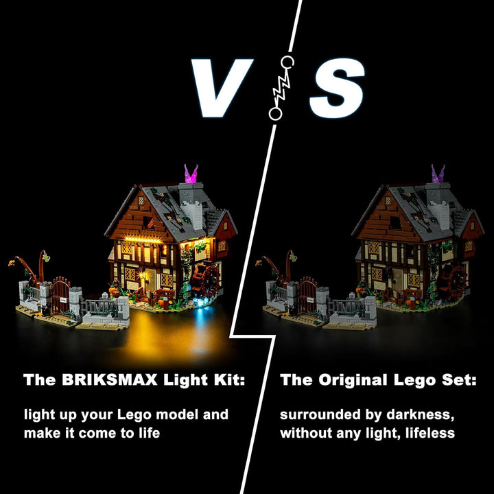 BRIKSMAX Led Lighting Kit for LEGO-21341 Disney Hocus Pocus: The Sanderson Sisters' Cottag - Compati