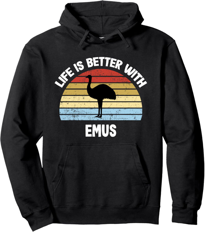 Emu T-Shirt | Das Leben ist besser mit Emus Pullover Hoodie