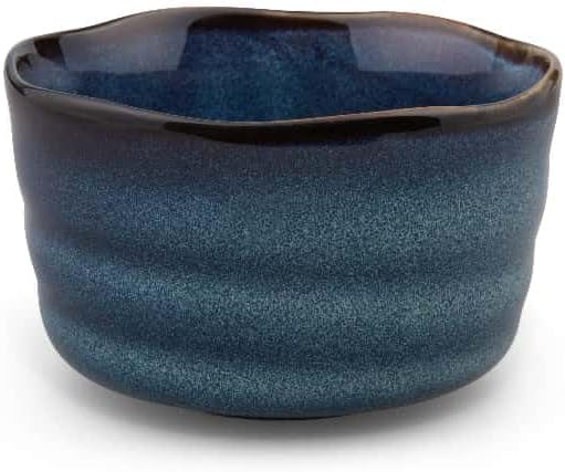 MAOCI Matcha Tee Set dreiteilig (blau) mit Matchaschale, Matchabesen und Matchalöffel - Geschenkkart