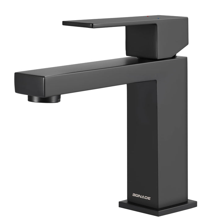 BONADE Wasserhahn Bad Schwarz, Einhebel-badarmatur, Armatur Badezimmer, Energiesparend Waschbeckenar
