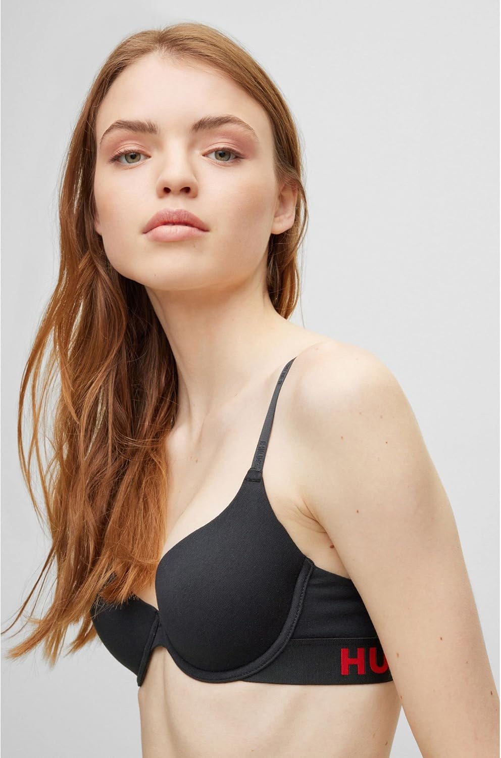 HUGO Damen Bra Sporty Underwire BH 70C Black1, 70C Black1